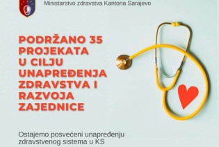 Ministarstvo zdravstva KS podržalo 35 projekata udruženja i neprofitnih organizacija