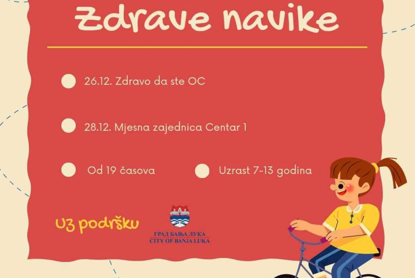 U Banjaluci danas kreće sa radom Radionica zdravih navika