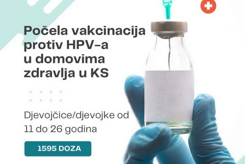 Počela vakcinacija protiv HPV-a u domovima zdravlja u Kantonu Sarajevo