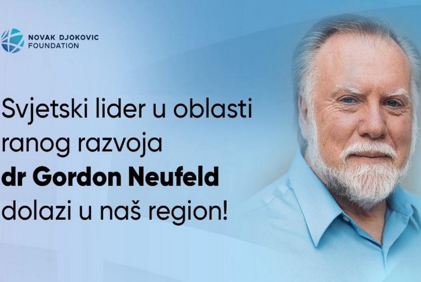 Dr. Gordon Neufeld stiže u region na inicijativu Fondacije Novak Đoković