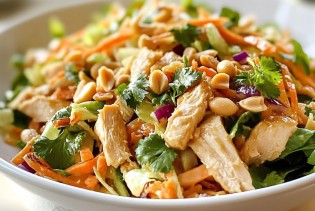 Snaga u svakom zalogaju: Pileća salata s kikirikijem